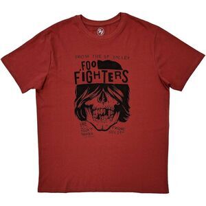 Foo Fighters Unisex Adult SF Valley T-Shirt / Red
